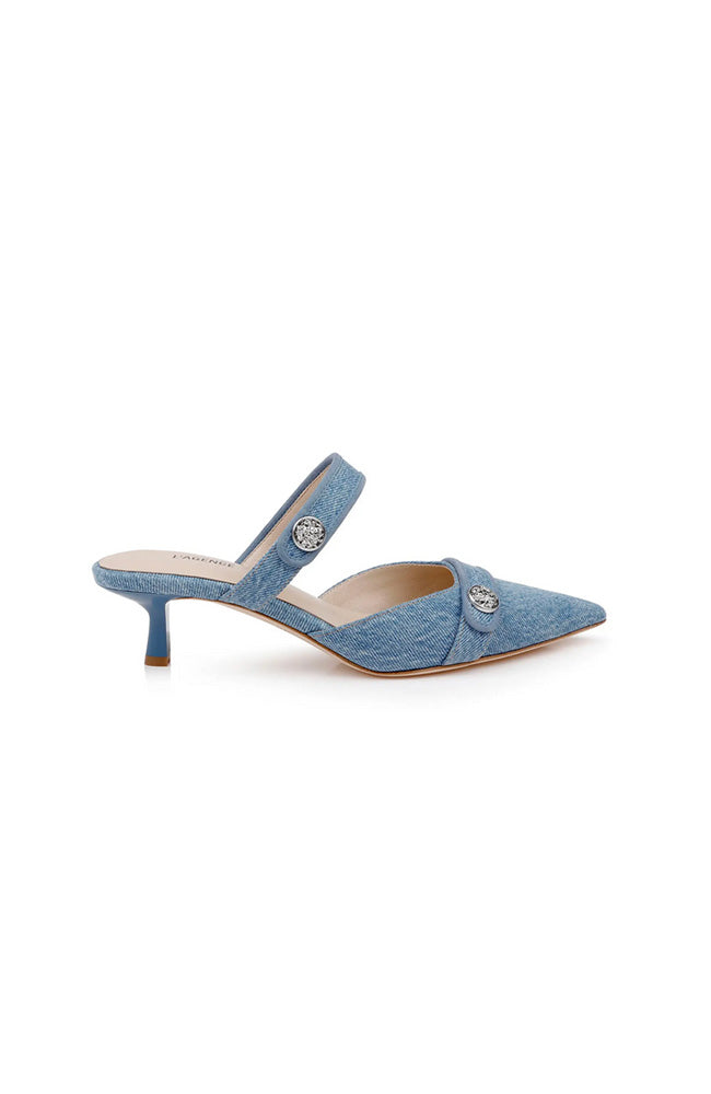Gilliane Heel in Light Denim