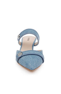 Gilliane Heel in Light Denim