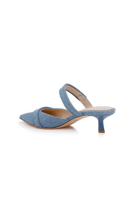 Gilliane Heel in Light Denim