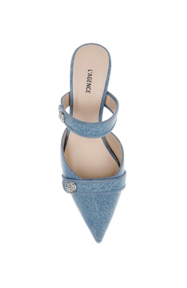 Gilliane Heel in Light Denim