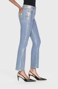 Le Crop Mini Boot Chrome Coat
