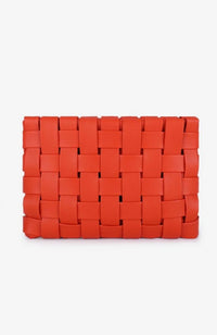 Lindy Orange Lg Clutch
