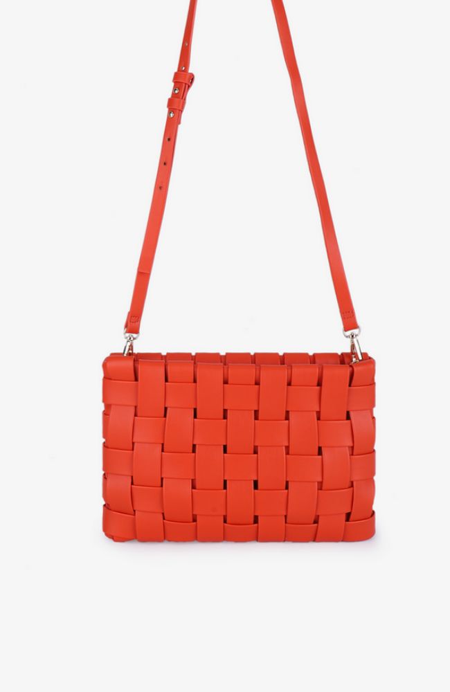 Lindy Orange Lg Clutch