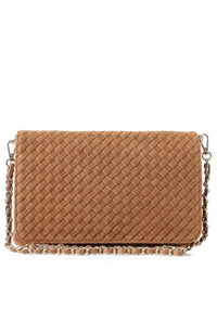 Lexi Crossbody in Saddle Suede