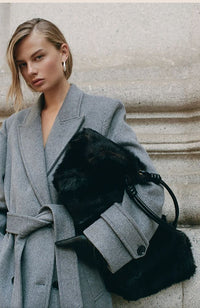 Lilee Tote Espresso Faux Fur