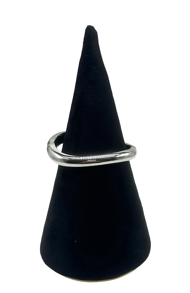 Silver Wave Hinge Cuff