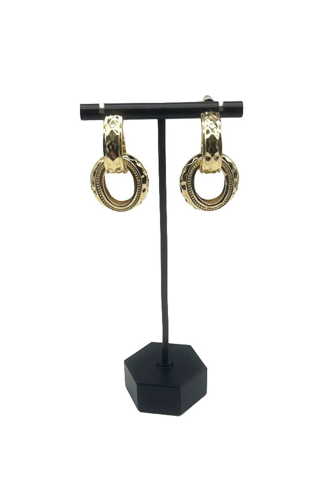 Hammered Gold Earrings