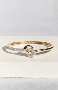 Love Knot Bangle Two Tone