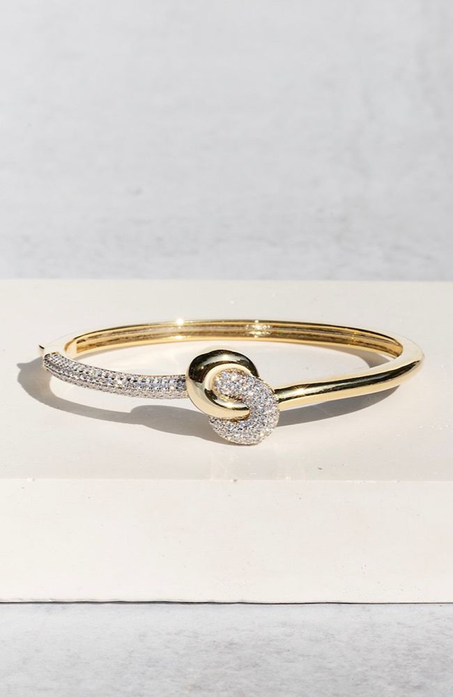 Love Knot Bangle Two Tone