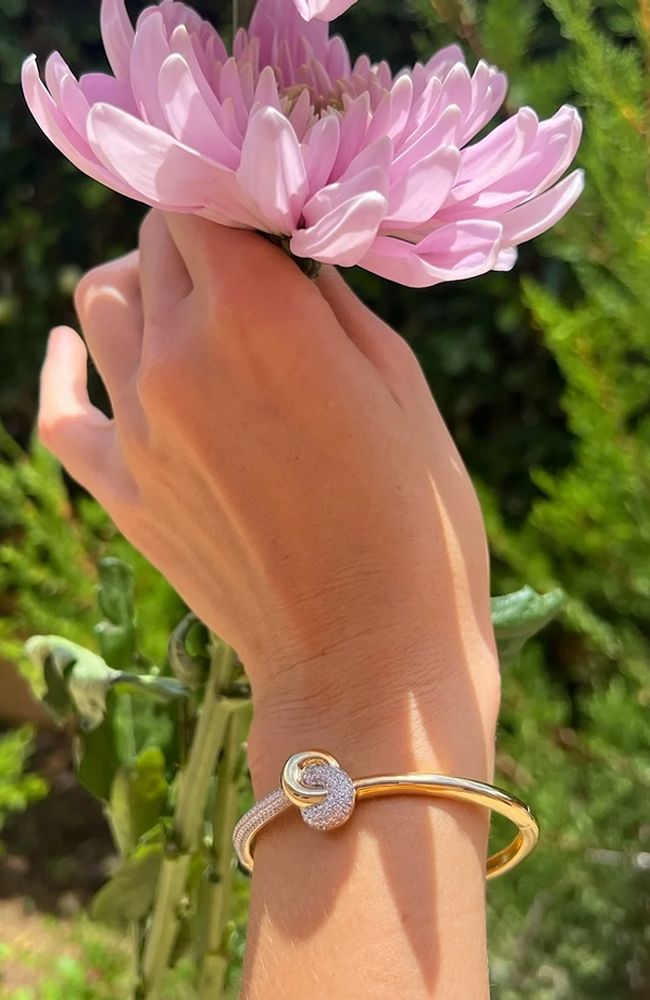 Love Knot Bangle Two Tone