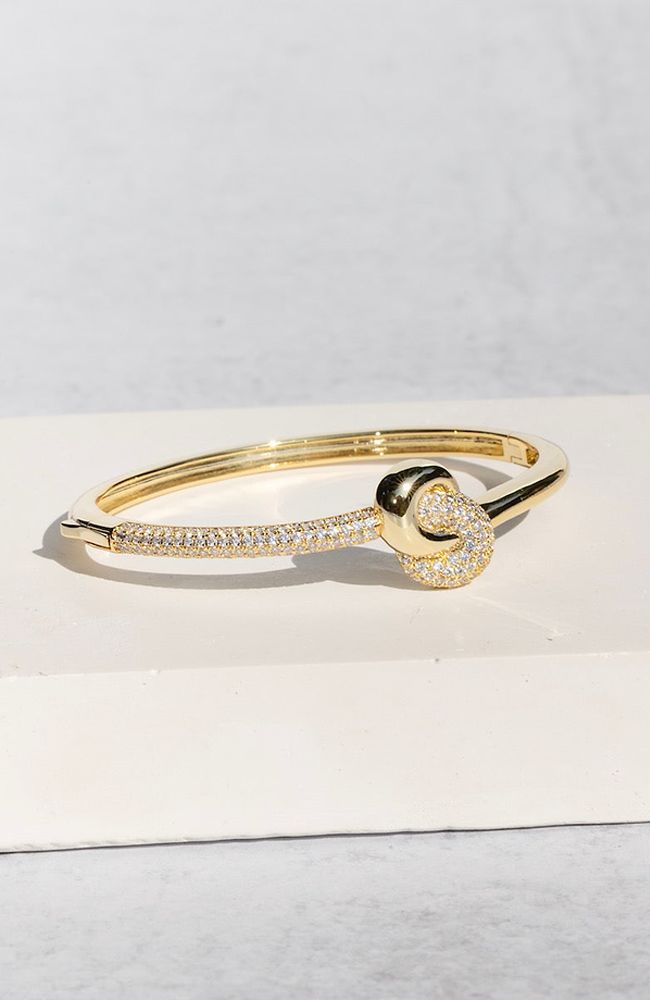 Love Knot Bangle Yellow Gold