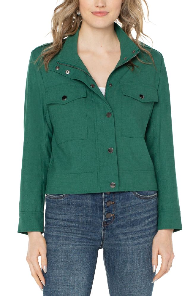 Utility Crop Jacket Serpentine