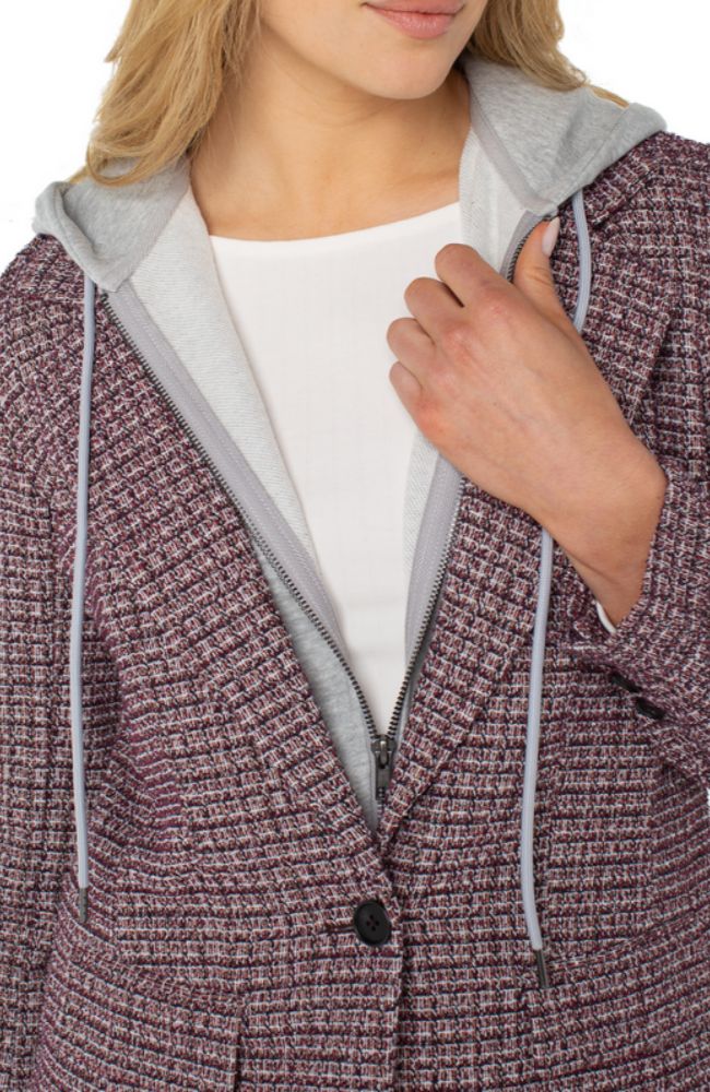 Boyfriend Blazer Removeable Hood