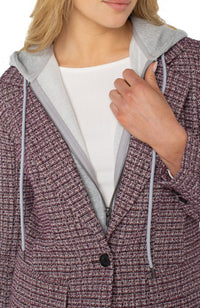 Boyfriend Blazer Removeable Hood