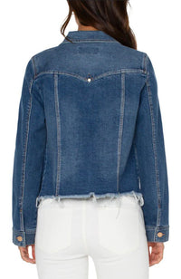 Trucker with Fray Hem