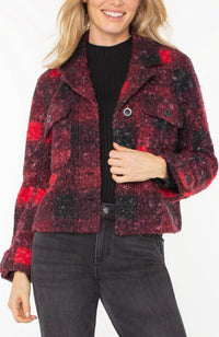 Button Front Boxy Shacket