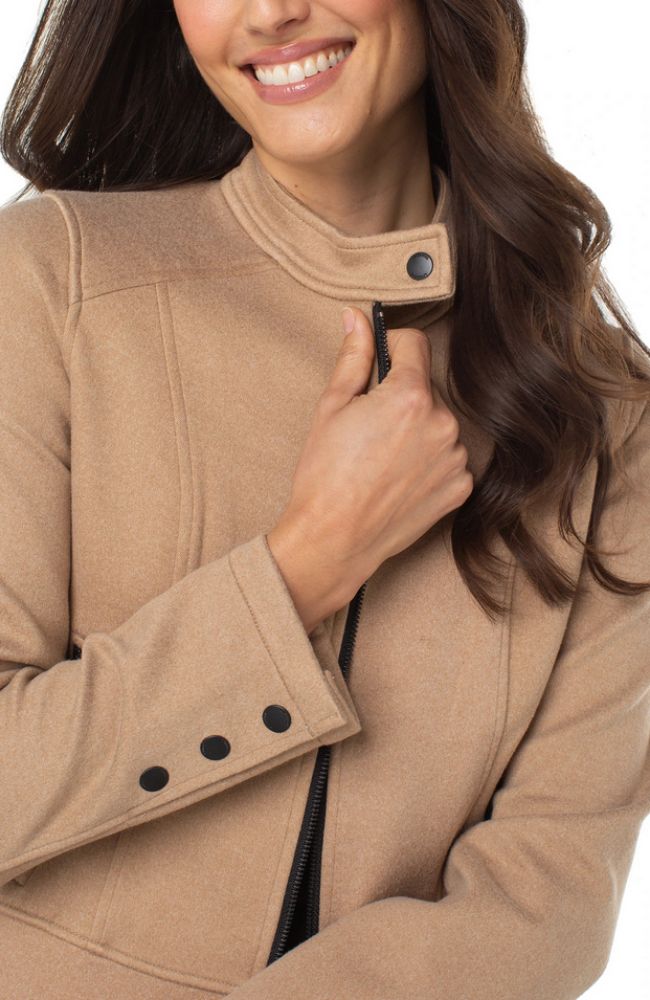 Biker Jacket in Camel