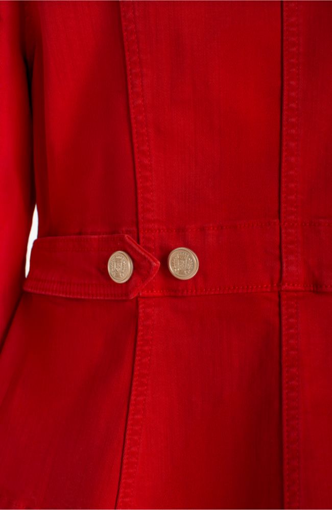 Peplum Jacket with Tab Detail