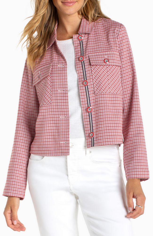 Shacket with Flap Pockets