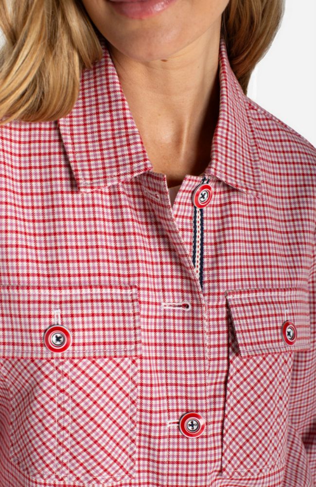 Shacket with Flap Pockets