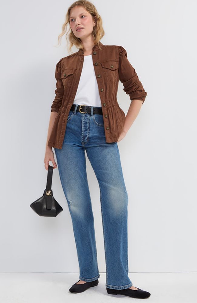 Puff Sleeve Trucker Jacket