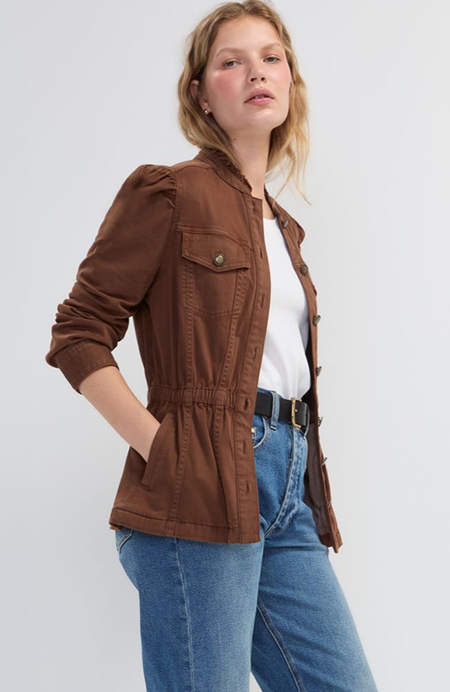 Puff Sleeve Trucker Jacket