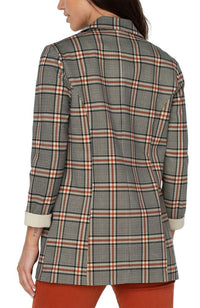 Boyfriend Blazer Plaid