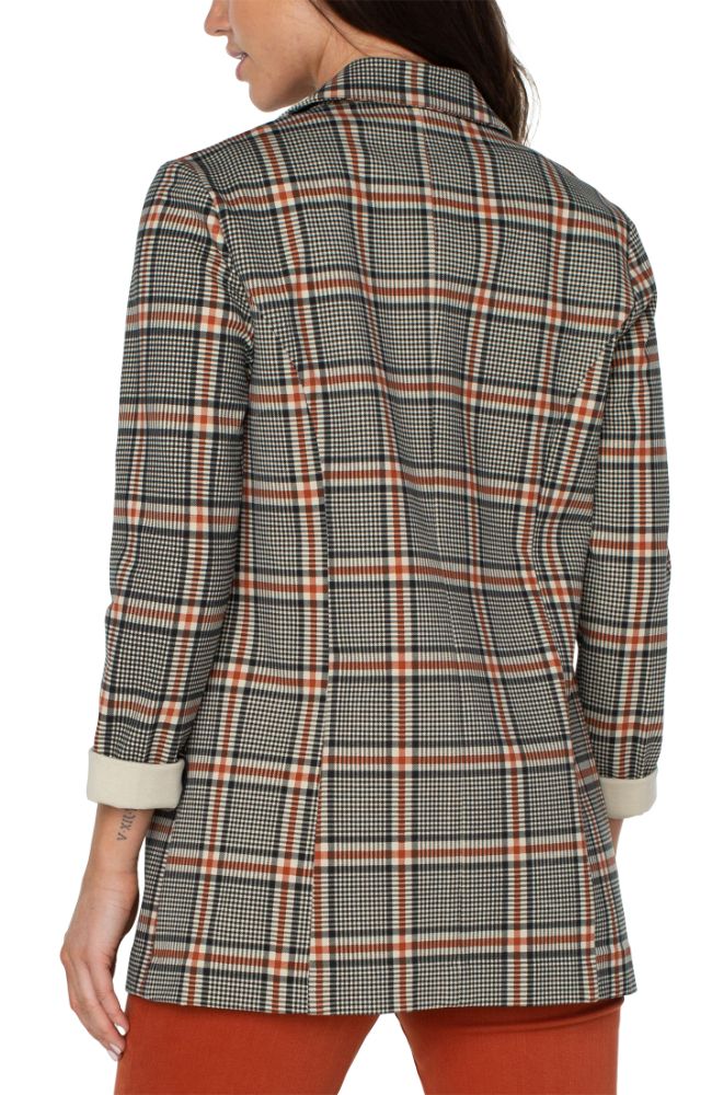 Boyfriend Blazer Plaid