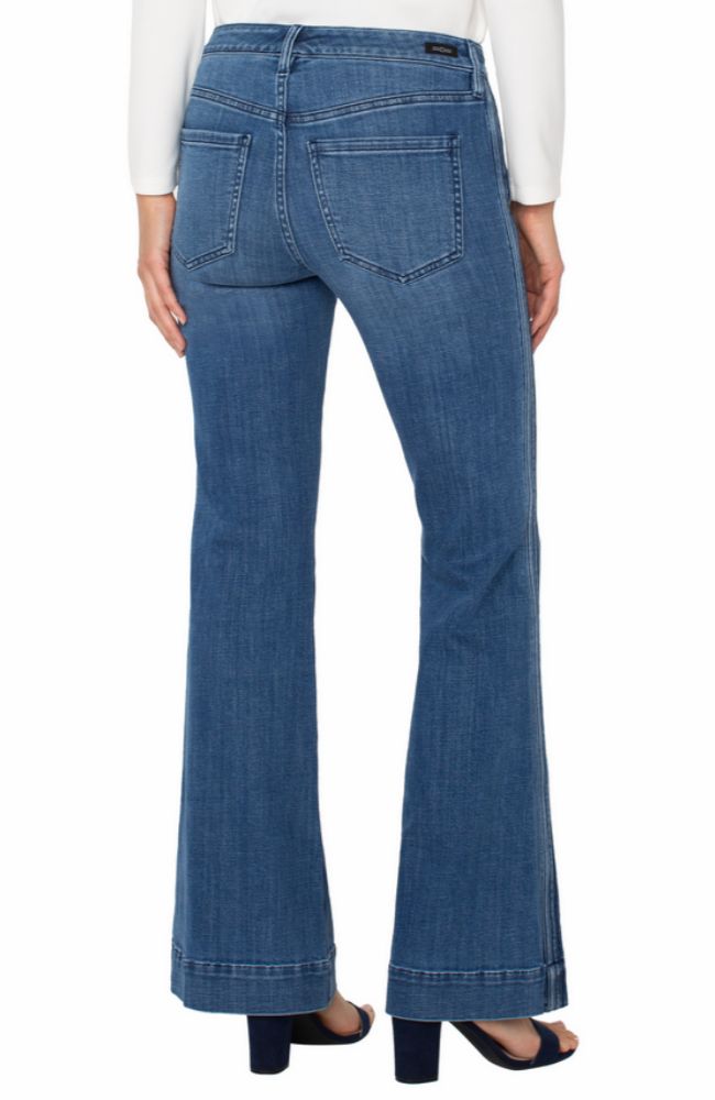 Hannah Crop Flare with Self Trim