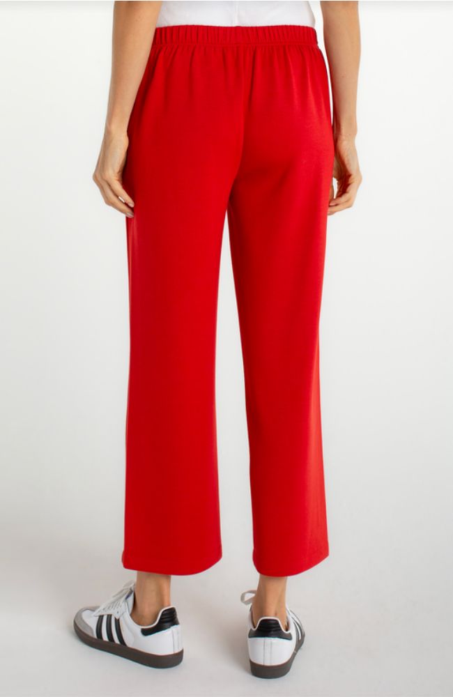 Pull On Wide Leg Crop Trouser