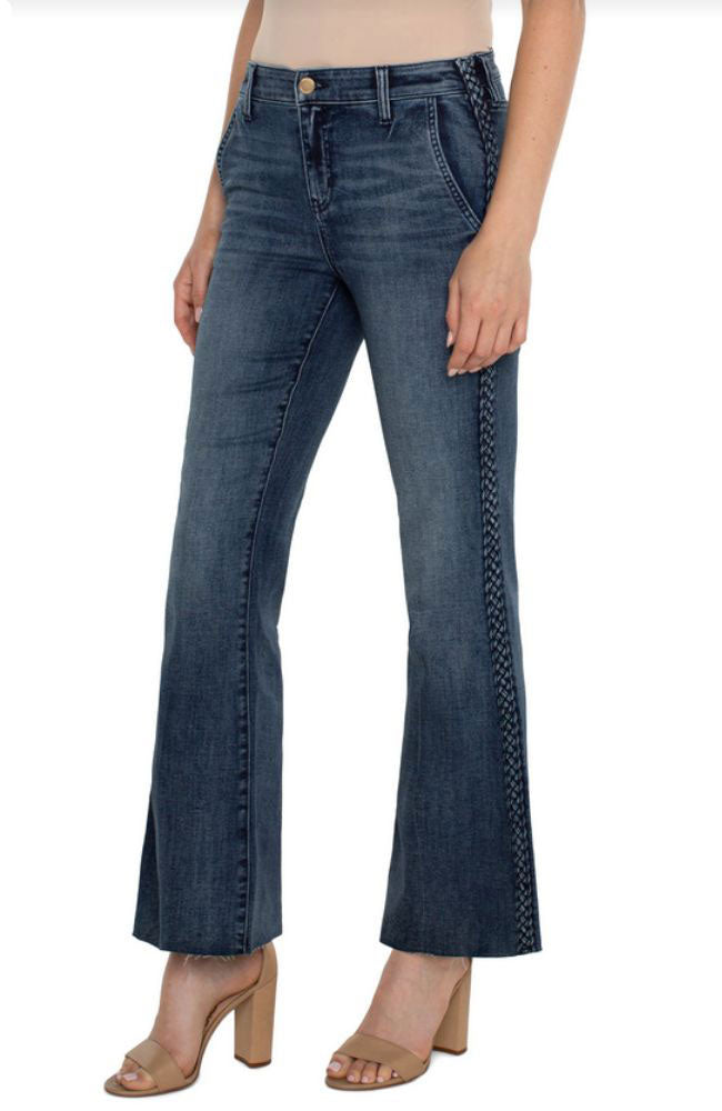 Hannah Flare with Braided Trim