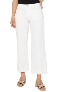 Corduroy Crop Patch Pocket Pants