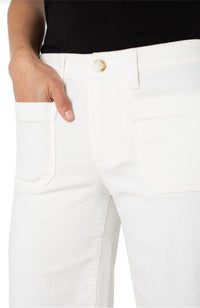 Corduroy Crop Wide Leg Pants