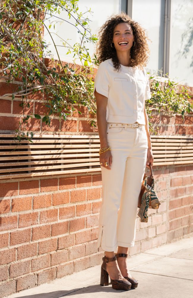 HR Hannah Crop Flare Tulip Hem