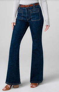 Hannah Flare w Patch Pockets