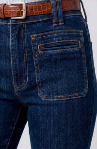 Hannah Flare w Patch Pockets