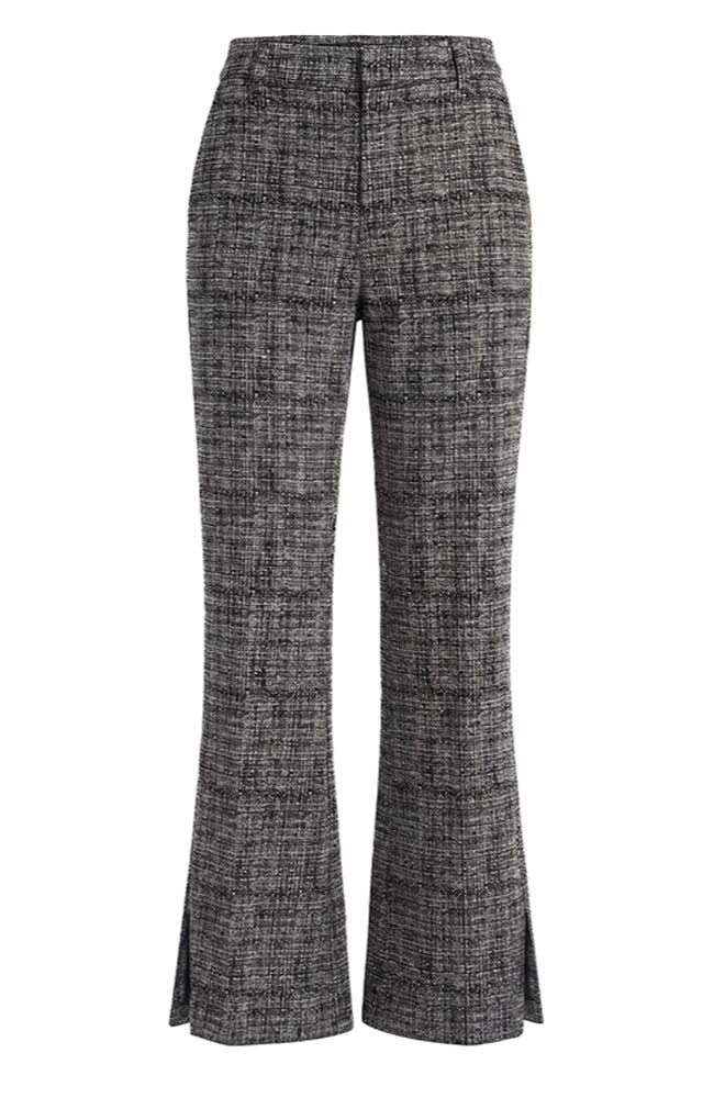 Mid Rise Ankle Flare Trouser
