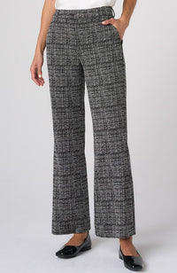 Mid Rise Ankle Flare Trouser