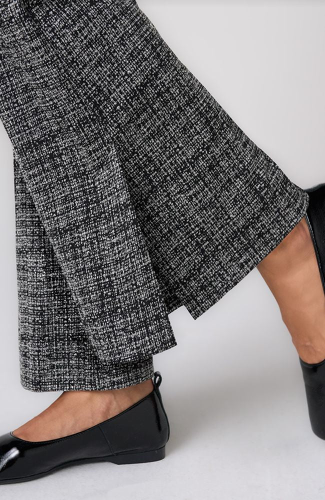Mid Rise Ankle Flare Trouser
