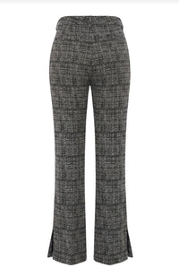 Mid Rise Ankle Flare Trouser