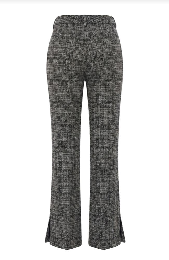 Mid Rise Ankle Flare Trouser
