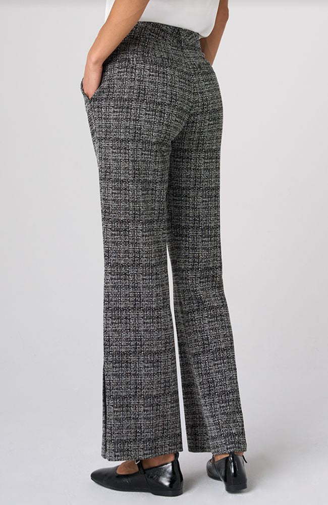 Mid Rise Ankle Flare Trouser