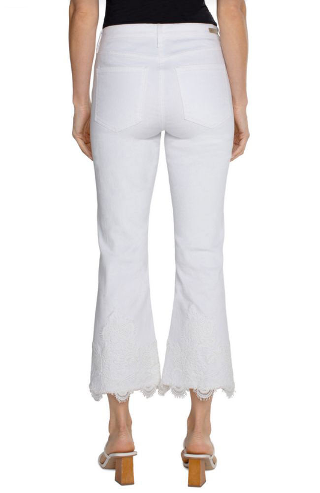 Hannah Crop Flare with Lace