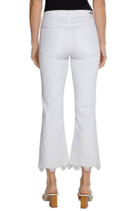 Hannah Crop Flare with Lace
