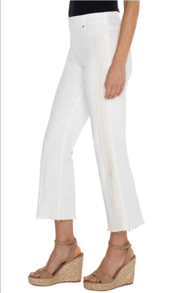 Chloe Crop Flare Fray Hem