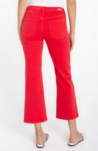 Hannah Crop Flare w Slit Hem