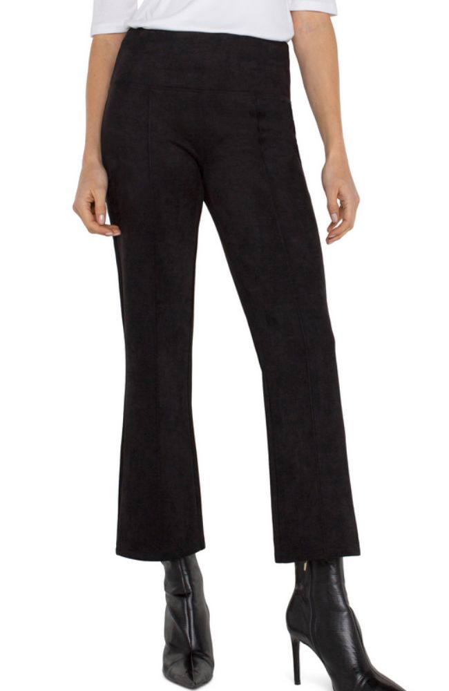 Pearl Crop Flare with Pintucks