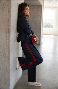 Pleated Trouser Side Stripe