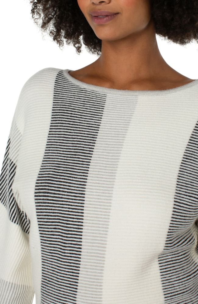 Dolman Sweater with Colorblock