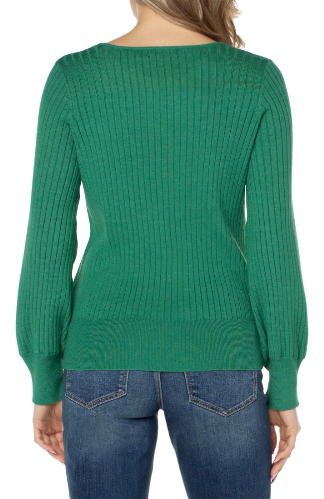 Crew Neck Sweater Transfer Rib